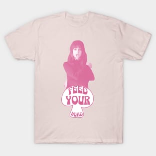 Feed Your Head (Pink and White) T-Shirt